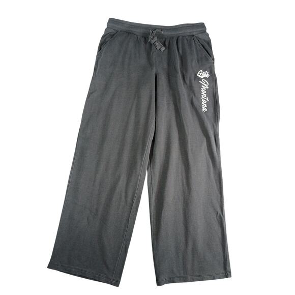 Montana Grizzlies Sweatpants Unisex Men Large Gray Rivalry Threads Wide Leg NWT - Picture 1 of 10